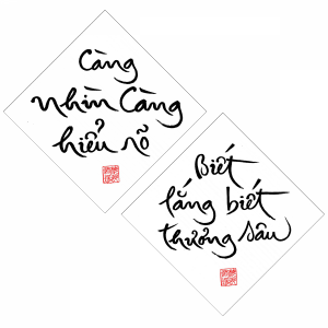 càng nhìn càng hiểu rõ – biết lắng biết thương sâu