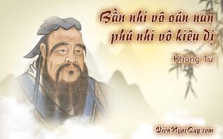 Bần nhi vô oán nan phú nhi vô kiêu dị