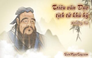 Triêu văn Đạo tịch tử khả hỹ