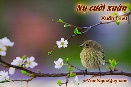 Bài thơ Nụ cười xuân - Xuân Diệu