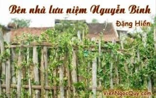 Bên nhà lưu niệm Nguyễn Bính