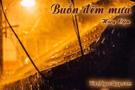 Bài thơ: Buồn đêm mưa