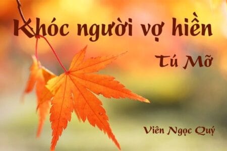 Bài thơ: Khóc người vợ hiền