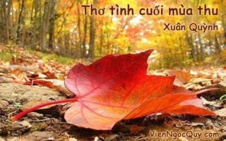 Thơ tình cuối mùa thu