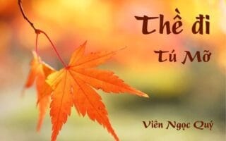 Bài thơ: Thề đi