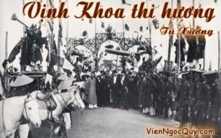 Vịnh Khoa thi hương Tú Xương