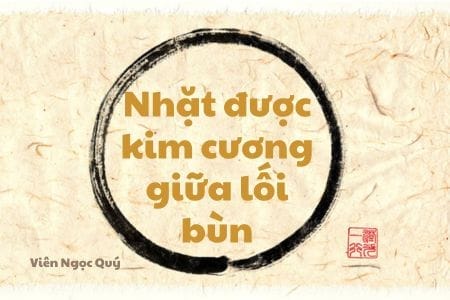 Nhặt được kim cương giữa lối bùnNhặt được kim cương giữa lối bùn