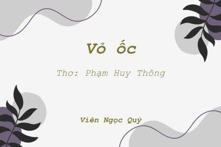 Cảm nhận bài thơ: Vỏ ốc – Huy Thông