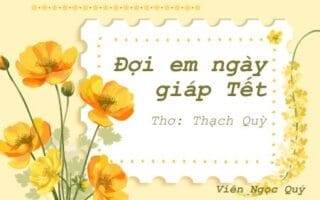 Cảm nhận bài thơ: Đợi em ngày giáp Tết – Thạc Quỳ
