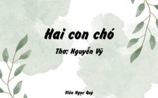 Cảm nhận bài thơ: Hai con chó – Nguyễn Vỹ