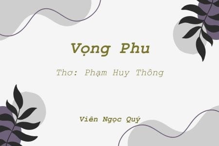 Cảm nhận bài thơ: Vọng Phu – Huy Thông