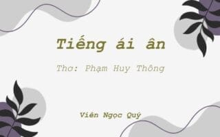 Cảm nhận bài thơ: Tiếng ái ân
