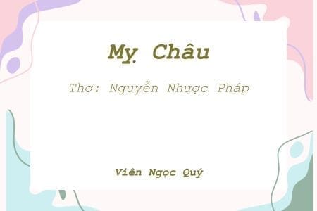 Cảm nhận bài thơ: Mỵ Châu - Nguyễn Nhược Pháp