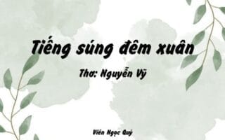 Cảm nhận bài thơ: Tiếng súng đêm xuân – Nguyễn Vỹ