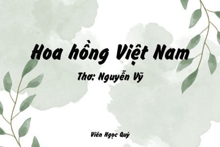 Cảm nhận bài thơ: Hoa hồng Việt Nam – Nguyễn Vỹ