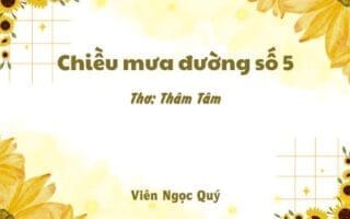 Cảm nhận bài thơ: Chiều mưa đường số 5 – Thâm Tâm