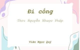 Cảm nhận bài thơ: Đi cống - Nguyễn Nhược Pháp