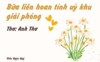 Cảm nhận bài thơ: Bữa liên hoan tỉnh uỷ khu giải phóng – Anh Thơ