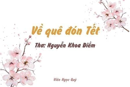 Cảm nhận bài thơ: Về quê đón Tết – Nguyễn Khoa Điềm