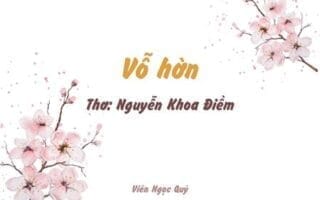 Cảm nhận bài thơ: Vỗ hờn – Nguyễn Khoa Điềm