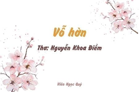 Cảm nhận bài thơ: Vỗ hờn – Nguyễn Khoa Điềm
