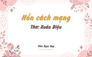 Cảm nhận bài thơ: Hồn cách mạng  – Xuân Diệu Hồn cách mạng