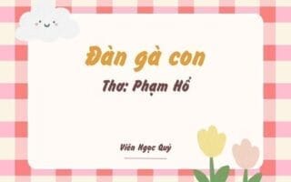 Cảm nhận bài thơ: Đàn gà con – Phạm Hổ