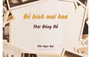 Cảm nhận bài thơ: Đề bình mai hoa – Đông Hồ