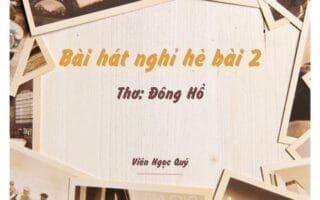 Cảm nhận bài thơ: Bài hát nghỉ hè bài 2 – Đông Hồ