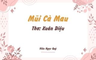 Cảm nhận bài thơ: Mũi Cà Mau