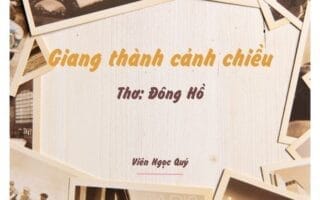 Cảm nhận bài thơ: Giang thành cảnh chiều – Đông Hồ
