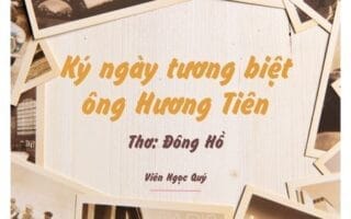 Cảm nhận bài thơ: Ký ngày tương biệt ông Hương Tiên – Đông Hồ