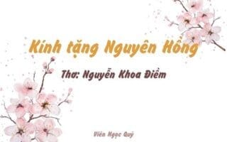 Kính tặng Nguyên Hồng