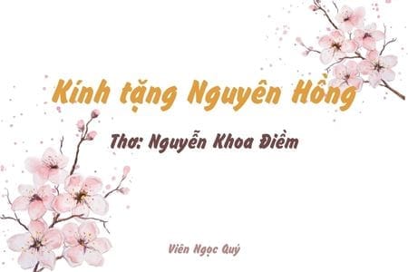 Kính tặng Nguyên Hồng