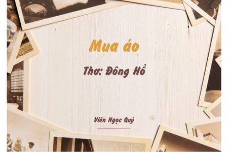 Cảm nhận bài thơ: Mua áo – Đông Hồ