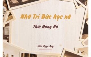 Cảm nhận bài thơ: Nhờ Trí Đức học xá – Đông Hồ