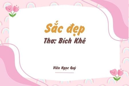 Cảm nhận bài thơ: Sắc đẹp – Bích Khê