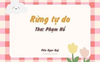 Cảm nhận bài thơ: Rừng tự do – Phạm Hổ