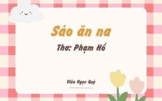Cảm nhận bài thơ: Sáo ăn na – Phạm Hổ