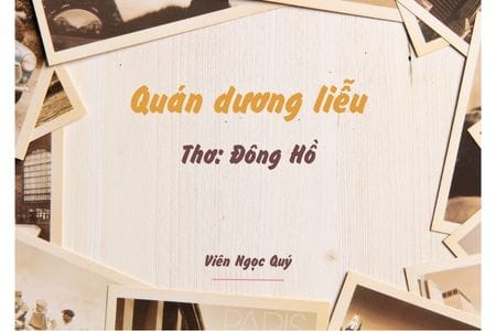 Cảm nhận bài thơ: Quán dương liễu – Đông Hồ