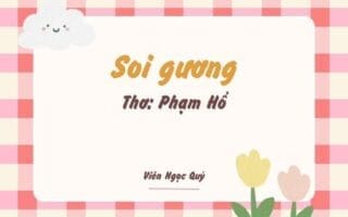 Cảm nhận bài thơ: Soi gương – Phạm Hổ