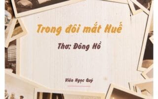 Cảm nhận bài thơ: Trong đôi mắt Huế – Đông Hồ