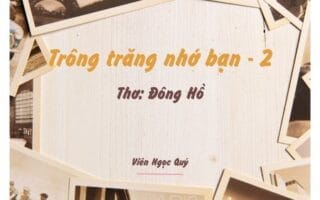 Cảm nhận bài thơ: Trông trăng nhớ bạn – Đông Hồ
