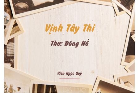 Cảm nhận bài thơ: Vịnh Tây Thi – Đông Hồ