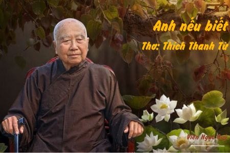 Cảm nhận bài thơ: Anh nếu biết – Thiền sư Thích Thanh Từ