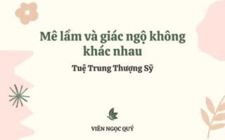 Cảm nhận bài thơ: Mê lầm và giác ngộ không khác nhau – Tuệ Trung Thượng Sĩ