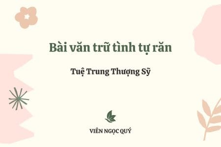 Cảm nhận bài thơ: Bài văn trữ tình tự răn – Tuệ Trung Thượng Sĩ