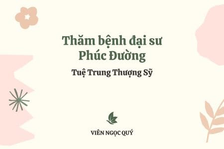 Cảm nhận bài thơ: Thăm bệnh đại sư Phúc Đường – Tuệ Trung Thượng Sĩ