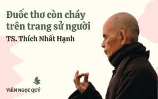 Cảm nhận bài thơ: Đuốc thơ còn cháy trên trang sử người - Thiền sư Nhất Hạnh