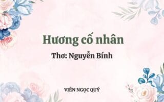 Cảm nhận bài thơ: Hương cố nhân - Nguyễn Bính